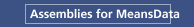 Assemblies for MeansData